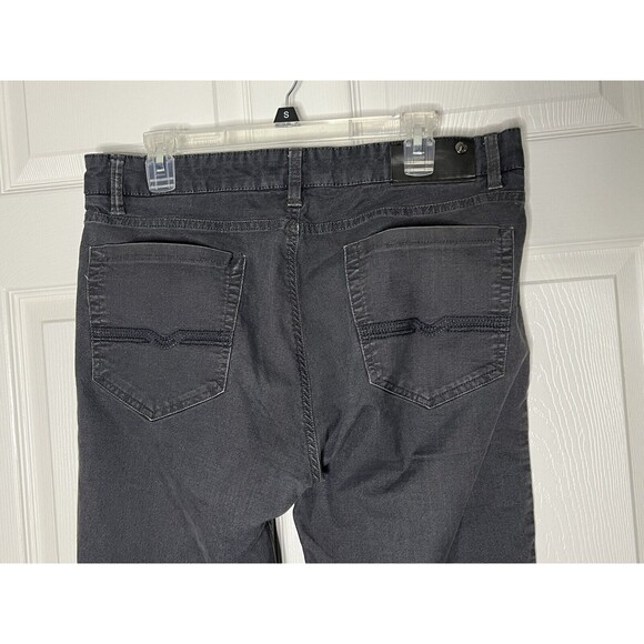 Private Member Men's Size 34 X 32 Black Denim Straight Leg Jeans - Picture 4 of 9